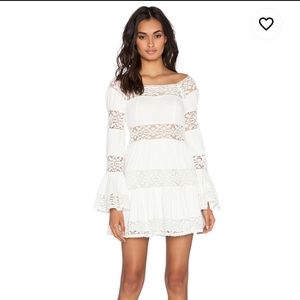 Free People Pippa Dress Ruffle Ivory